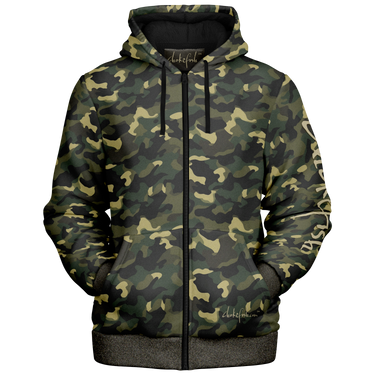 Chokefish™ Microfleece Zip-Up Hoodie Camouflage-009B